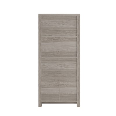 Martha Stewart 68" Gray Wood Shaker Bookcase with Storage Cabinet