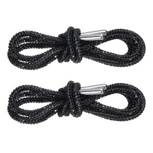 Unique Bargains Shoe Accessories Replacement Bling Crystal Rhinestone Laces 2 Pcs - 1 of 4