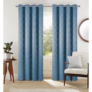 Oliva Gray Jansen Rubber Blackout Grommet Panel - Blue - 1 of 4