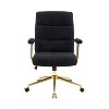 Racxily Office Chair, Modern Height Adjustable Desk Chair with Padded Arms - 3 of 4