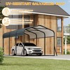 COZONY Heavy-Duty Metal Carport, Galvanized Steel Roof and Reinforced Base Frame for SUV Truck and Boat - 4 of 4