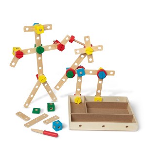 Melissa & Doug Wooden Construction Building Set in a Box - 48pc - 1 of 4