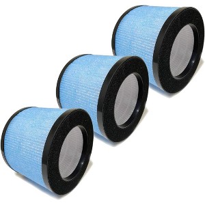 Nispira True HEPA Replacement Filter Compatible with TOPPIN TPAP002 Comfy C1 Air Purifier. Compared to Part TPFF002. 3 Packs - 1 of 4