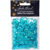John Bead Flat Round Plastic Loose Sequins Hologram with Hole Craft Embellishments Peacock 8mm 850 Pieces - 4 of 4