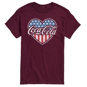 Men's - Coca-Cola - USA Heart Short Sleeve Graphic T-Shirt - 1 of 4