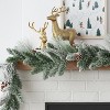 6' Flocked Mixed Greenery with Pinecones Artificial Christmas Garland Green - Wondershop™: Unlit, Indoor/Outdoor Use - 2 of 3