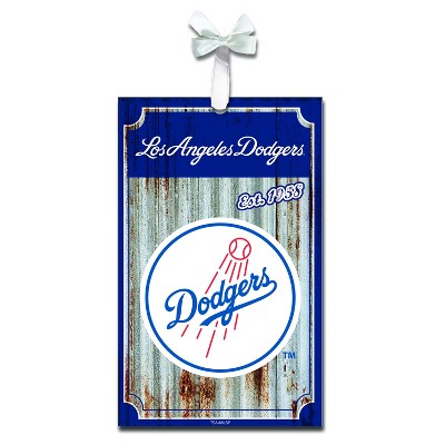  Evergreen Los Angeles Dodgers Corrugated Metal Ornament 