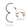 Unique Bargains Carbon Steel Loose Leaf Binder Snap Shower Curtain Rings 6 Pcs - 4 of 4