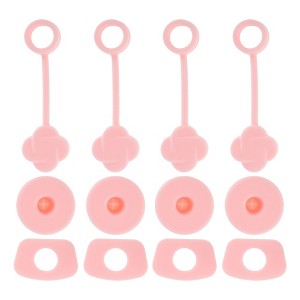 Unique Bargains Dust-Proof 30oz Straw Cover 4 Set - 1 of 4