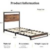 Bed Frame with Headboard & Footboard, 10 Non-Slip Without Noise Strong Wooden Slats Support Platform Bed Frame Furniture, No Box Spring Needed - 3 of 4