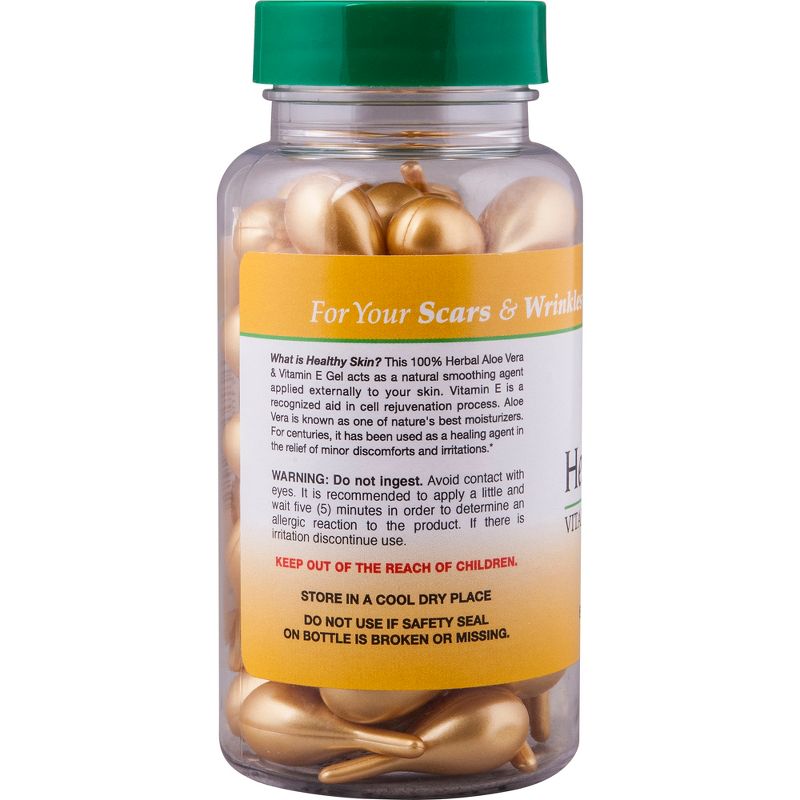 Sanar Naturals Healthy Skin Vitamin E & Aloe Vera Lotion Capsules 60ct, 3 of 5