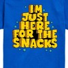 Boys' - Instant Message - I'm Just Here For The Snacks Short Sleeve Graphic T-Shirt - 2 of 4