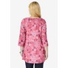 Woman Within Perfect Printed Three-Quarter-Sleeve V-Neck Tunic - 3 of 4