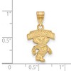 Black Bow Jewelry 10k Yellow Gold Wisconsin Badgers NCAA Medium Pendant - 2 of 3