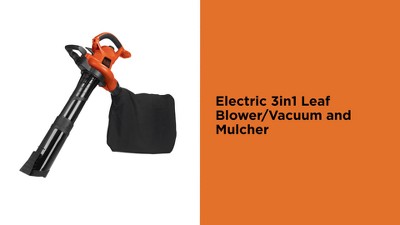 Black & Decker Bv6000 120v 12 Amp 2 Speed High Performance Corded  Blower/vacuum/mulcher : Target
