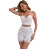 INSPIRE CHIC Women's Wide Lace Trim High-Waisted Tummy Control Butt-Lifting Breathable Shaping Panties - 4 of 4