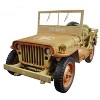 US Army WWII Jeep Vehicle Desert Color Weathered Version 1/18 Diecast Model Car by American Diorama - 2 of 3