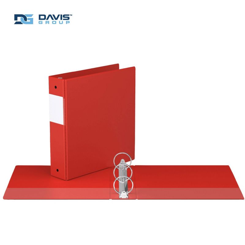 Davis Group 6pk 2&#34; Premium Economy Round Ring Binders Red, 2 of 9
