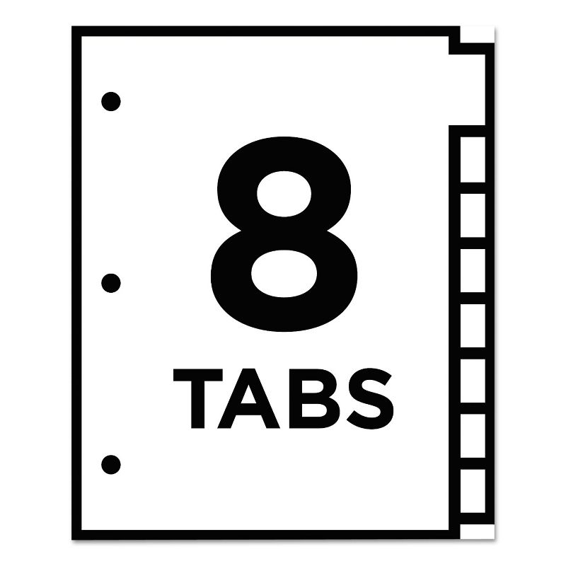Avery Insertable Big Tab Dividers 8-Tab Letter 23285, 3 of 9