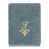 Linum Home Textiles 100% Turkish Cotton MONICA Gold Thread 3PC Embellished Towel Set - 4 of 4