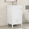 Whisen Bathroom Vanity with Sink, Vanity Cabinet with Soft Closing Door, Storage Rack and Drawer - 2 of 4