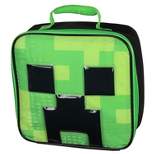 Minecraft Video Game Creeper Insulated Lunch Box Black
