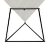 Modern Wood Accent Table with Metal Stand – Olivia & May - 3 of 4