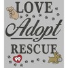Women's Pound Puppies Love Adopt Rescue T-Shirt - 2 of 4