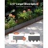 VEVOR Steel Landscape Edging, 5 Packs 39 x 4 in Rust-Resistant Metal Landscape Edging, Bendable Garden Edging Border, Heavy Duty Lawn Edging, Gray - 3 of 4