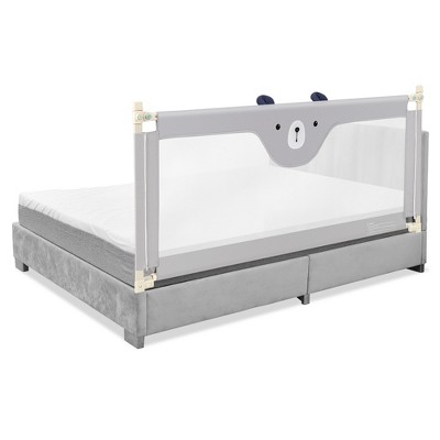 Image of Costway 69'' Bed Rails for Toddlers Vertical Lifting Baby Bedrail Guard with Lock Grey