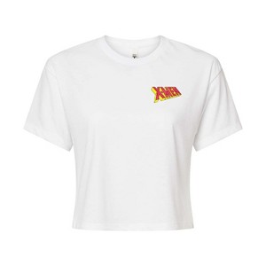 Women's - Marvel - X-Men Character Logos Cropped Graphic T-Shirt - 1 of 4