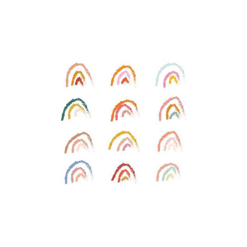 Lyman Creative Co. Rainbows Pastel Shower Curtain White - Deny Designs, 4 of 5