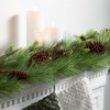 72"L Sullivans Artificial Mixed Pine Holiday Christmas Garland, Green - 3 of 4