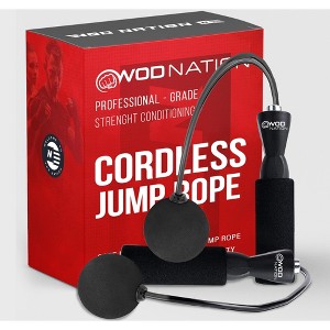 WOD Nation Ropeless Jump Rope for Men & Women - Cordless Jump Ropes for Fitness - 1 of 4