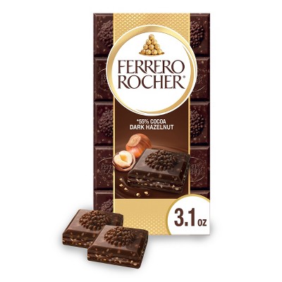 Ferrero Rocher Dark Chocolate Hazelnut Candy Bar - 3.1oz