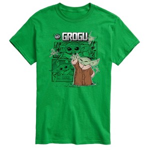 Men's - Star Wars - The Mandalorian Grogu Comic Short Sleeve Graphic T-Shirt - 1 of 4