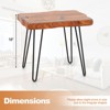 Costway Rectangular End Table Accent Side Reclaimed Indonesia Teak Wood Plant Stand Patio Rustic - 4 of 4