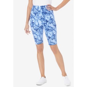 Woman Within Stretch Cotton Bike Short - 1 of 4