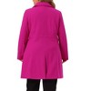 Agnes Orinda Women's Plus Size Winter Single Breasted Back Split with Pockets Long Overcoats - 4 of 4