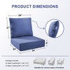 Gymojoy 24x24x6" Outdoor Cushion Patio Chair Furniture Cushion 28D High Density Sponge Cushion with Removable Cover Cushion Replacement - 2 of 4