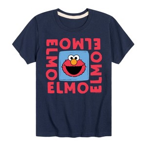 Boys' - Sesame Street - Elmo Square Short Sleeve Graphic T-Shirt - 1 of 4