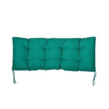Clara 60-Inch Indoor/ Outdoor Teal Blue Bench Cushion Made with Sunbrella - Blue