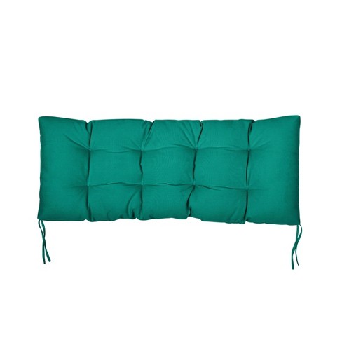 Better homes and gardens spa tufted wicker settee online cushion