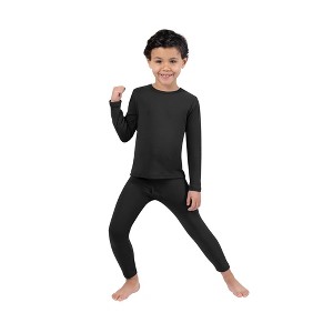 Kickoff Pajamas for Kids, Boys Warm, Cozy, 1x1 Rib Stitch, Stretchable Fabric, Winter PJs - 1 of 4