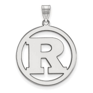 Black Bow Jewelry Sterling Silver Rutgers Scarlet Knights NCAA Extra Large Pendant - 1 of 3