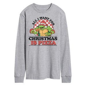 Men's - Teenage Mutant Ninja Turtles - All I Want For Christmas Long Sleeve Graphic T-Shirt - 1 of 4