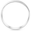 Pompeii3 Mens 10k White Gold 6MM Polished Dome Carved Wedding Band Comfort Fit Ring - 2 of 4
