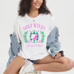 Simply Sage Market Golf Wives Social Club Garment Dyed Tee - 1 of 4