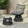 Christopher Knight 2pc Home Cory Outdoor Acacia Wood Patio set Christopher Knight Home - 2 of 4