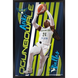 Trends International WNBA Dallas Wings - Arike Ogunbowale 25 Framed Wall Poster Prints - 1 of 4
